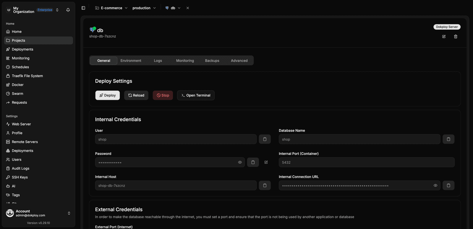 PostgreSQL database view