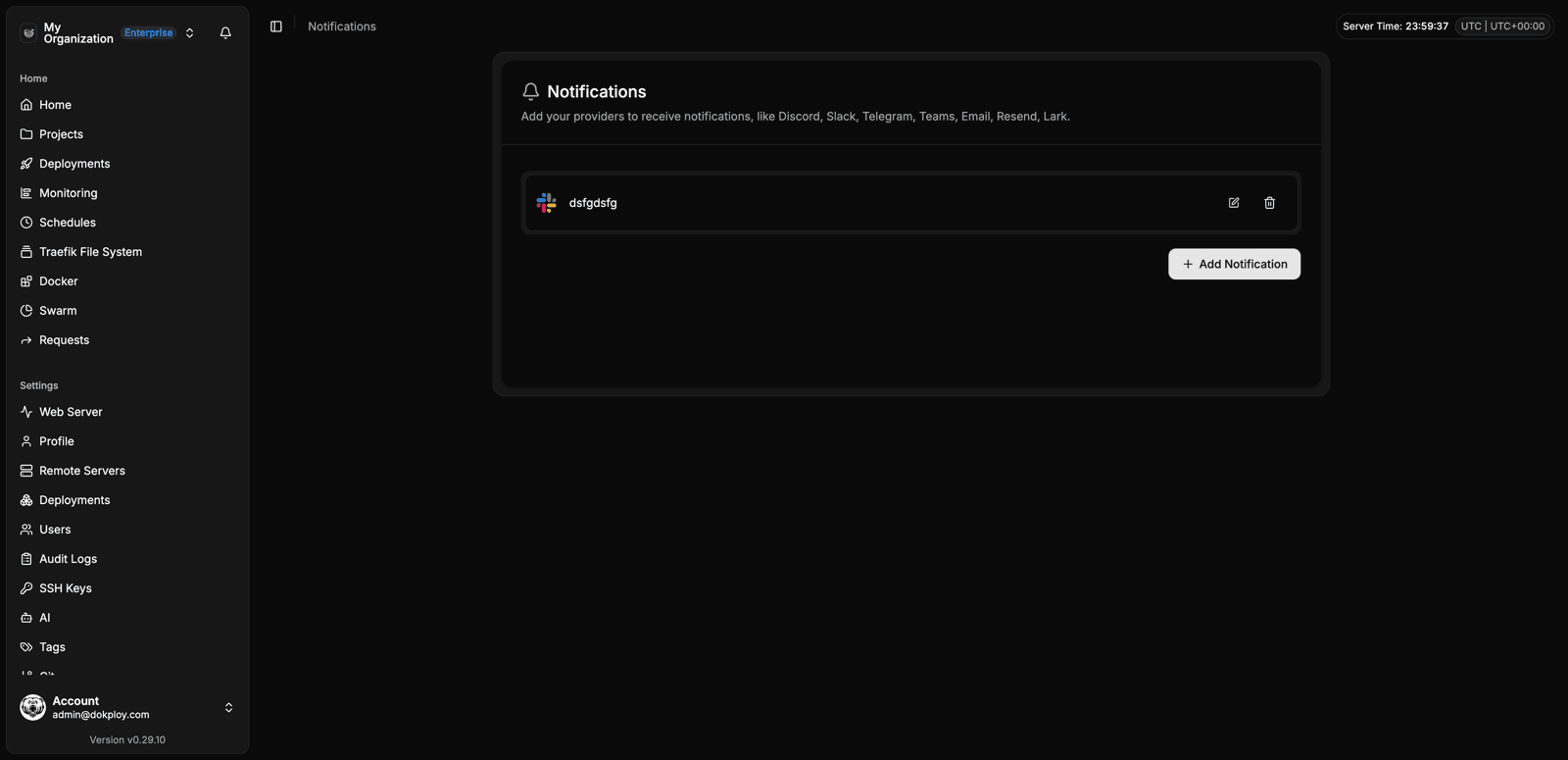 Notification channels