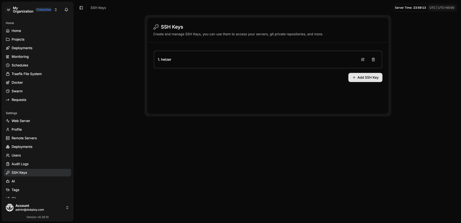 SSH keys