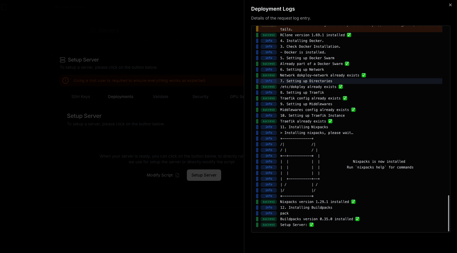 Remote Server Setup